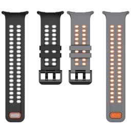 Two-tone Silicone Strap For Samsung Galaxy Watch Ultra 2025 Outdoor Sports Breathable Bracelet Correa for Galaxy Watch Ultra 2