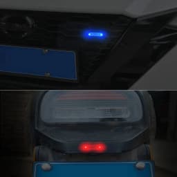 Mini LED Solar Power Car Warning Light Wireless Anti-Theft Simulated Alarm Caution Lamp Night Security Flashing Dummy Alarm