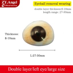Resin Eye Prosthesis For Disabled Eyes After Removal Of Eyeball Atrophy Using Artificial Eye Prosthesis