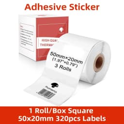 Phomemo Thermal Papel for M110/M200 Printer Home Office Labels Colorful Adhesive Paper Round Square Printable Sticker Paper