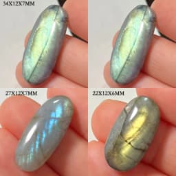 Wholesale Natural Stone Loose Beads Irregular Shape Bead Blue Purple Labradorite Cabochon 2-4Pcs/Lot