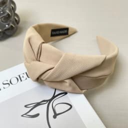 Solid Color Knotted Headband For Women Soft Fabric Wide Hairband Fashion Turban Hair Hoop Girls Daily Hair Accessories