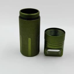 Backpack Attachment Outdoor Waterproof Storage Box Portable Medicine Bottle Aluminium Alloy Sealed Cylindrical Keyring Accessory