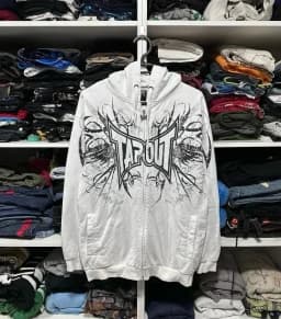 Womens Grey Zip Up Hoodie Tie Dye Abstract Art Streetwear Casual Pullover Artistic Expression Graphic Pattern Sweatshirt