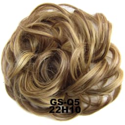 Zolin Synthetic Messy Curly Hair Bun Scrunchie Chignon Donut Elastic Rope Rubber Band Hair Bun Pad Updos Hairpiece