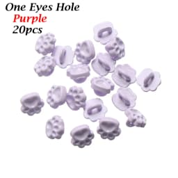 20pcs Mini Buttons DIY Doll Clothes Metal Buckle Bear Foot Style Buckles for 1/6 Doll Clothing Sewing Accessories Holes Buttons