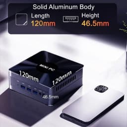 Topton Solid Nuc D17 Gaming Mini PC Intel Core i7 1365U ES Thunderbolt 4 2*DDR5 2*2.5G LAN Firewall Computer Windows 11 WiFi6E