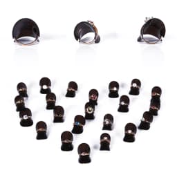 Transparent Jewelry Ring Display Stand Organizer Bague Round Holder Sheet Store Rings Presentation Showcase Wholesale 50pcs/lot