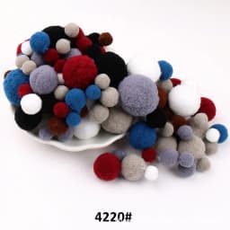 10mm To 30mm 20g Multi Size Mix Colors Pompom Fur Craft DIY Soft Pom Poms Balls Wedding Decoration Glue on Cloth Accessories