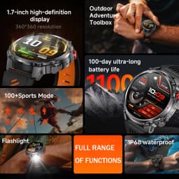 2026 T-Rex3 Ultra 1100mAh Battery Smart Watch GPS Track Compass IP69K Waterproof Sports Tracker Outdoors Military Smartwatches