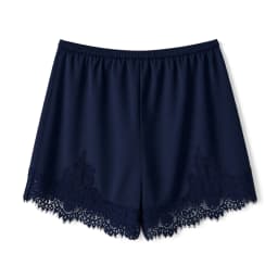 Women Coquette Pettipants Slip Basic Shorts Lace Patchwork Trim Satin Silk Bloomers Bottoms Elastic Waist Lace Slip Micro Shorts