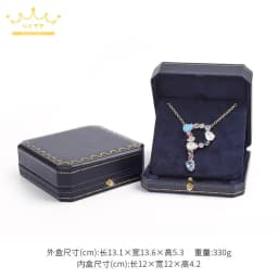 Golden Lace Octagonal Snap Button Jewelry Box Jewelry Storage Box Ring Box Bracelet Box Jewelry Packaging Box