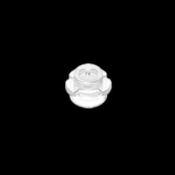Gobricks GDS-1436 Plate, Round 1 x 1 with Flower Edge (5 Petals) compatible with lego 24866 pieces of children's DIY