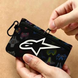 Alpinestars Logo Multifunctional Oxford Cloth Small Pouch With Hook Mini Coin Wallet Earbud Storage Bag