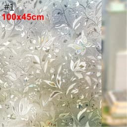 3D Stained Glass Window Film Removable Self Adhesive Glass Sticker Static Cling Vinyl Window Paper For Bathroom Home Decorative