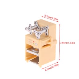 1:12 Dollhouse Miniature Beverage Shop Workbench Simulation Blender Coffee Grinder Toaster Oven Ice Cream Machine Model DIY Toys