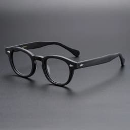 MOSCOT Style LEMTOSH Glasses Luxury Classic Tortoise Black Round Vintage Acetate Frame Unisex Celebrity Inspired Eyewear