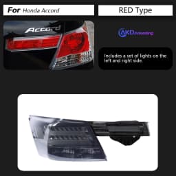 AKD Tail Lamp for Honda Accord LED Tail Light 2008-2012 Accord Rear Fog Brake Turn Signal Automotive Accessories
