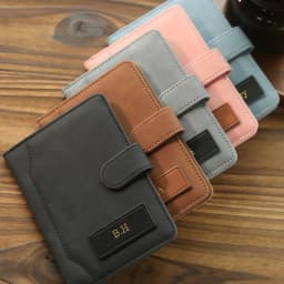 Personalized Name Passport Holder Custom Suede Matte Texture Faux Leather Passport Bag Handmade Travel Accessories Custom Gift