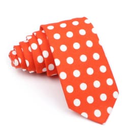 Cotton Men's Dots Neck Tie Classic Skinny Tie For Men Red Pink Black White Wedding Party Fashion Casual Man Business Cravat Gift