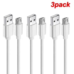 NNBILI 3PCS Micro USB Cable 2.4A Fast Charging Wire Mobile Phone Micro USB Cable For Xiaomi Samsung Andriod Charge Cable Cord