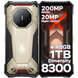 DOOGEE S300 Plus Rugged Phone 48GB+1TB Dimensity 8300 11000mAh Battery 120W 6.78” FHD+120Hz 200MP Camera Android16 Smartphone
