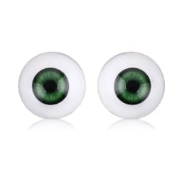 1Pair 20/22/24mm Acrylic Eyeball Realistic Dolls Eyes Plastic Half Round Hollow Back Fake Eyes Eyeballs DIY Making Doll Bear Toy