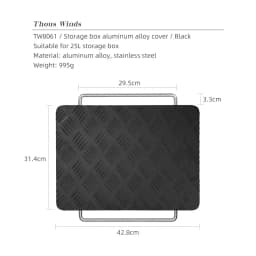 Thous Winds Shelcon Leg Design For Snow Peak Aluminum Magnesium Case Storage Box For Picnic Self-Drive Fishing Outdoor Camping