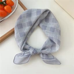 New Cloth Headband Polka Dot Fresh Floral Small Square Scarf Pastoral Style Scarves Women