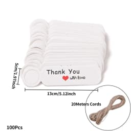 Kraft Paper Tags With Strings Handmade With Hang Garment Tags For Jewelry Crafts Price Candy/Gift/Cookies Display Label Card