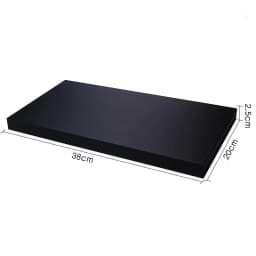 Black PU Leather Jewelry Display Riser Window Counter Top Presentation Board Organizer Showcase Collectible Necklace Holder Base