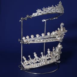 Bride Queen Crown Display Stand Headband Tiara Support Holder Princess Wedding Crown Storage Rack Crystal Hairband Organizer