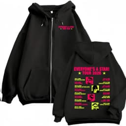 5 Seconds of Summer Everyone's A Star World Tour Zip Up Hoodies Men Women Harajuku Hip Hop Gothic Jacket Sweatshirt Hoodie Coats