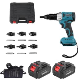 Heimerdinger Brushless Rivet Gun Blind Riveting Gun Flat Nuts Riveter Rivnut Tool Kit For M3 M4 M5 M6 M8 M10 M12 Pull Nuts