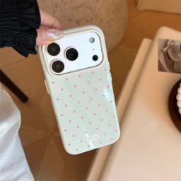 Japan Korean Candy Color Polka Dot Phone Case for iPhone 18 17 17Pro 16 15 14 Pro Max 13 Shockproof Bumper Protective Back Cover