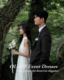 OLOEY Elegant Halter A Line Wedding Dresses Pleats Chiffon Sleeveless Bridal Gowns Korea Photos Shoot Floor Length Customized