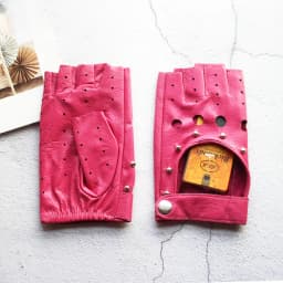 Women's Leather Half Finger Gloves Thin Single Layer Breathable for Spring Summer Outdoor Riding And Driving
