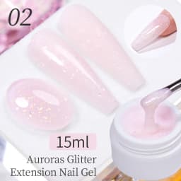 AWStorG Hema Free Poly Nail Gel 30ML Acrylic Gel Finger Extension Transparent Nail Art Extension Quick Building Soak Off UV