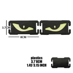 Molle EDC Identify Safety Outdoor Mark Strip Patch Umbrella Blood Type Nuclear Radiation Cat Eyes Tactical Equipment Accessorry