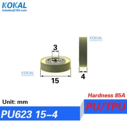 [PUd3] 4/10PCS 693zz 693 623 black color PU TPU rubber low noise UMBB3-10mm micro ball bearing cash machine wheel minisize 10mm