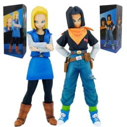 24CM Anime Dragon Ball Z Android 17 18 Figure Android 18 PVC Action Figures Collection Model Toys for Children Christmas Gifts