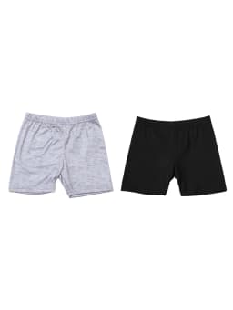 2Pcs Summer Solid Color Kids Leggings Girls Safety Shorts Leggings Girls' Beach Shorts Are Suitable for Children Aged 2-12 Years
