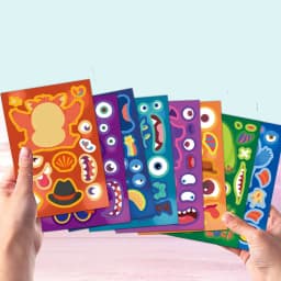 8PCS Little Monster Face Changing Stickers DIY Account Materials Phone Cases Laptops Suitcases Water Cups Waterproof Stickers