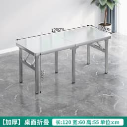Stainless Steel Multifunctional Foldable Table Portable Outdoor Camping Desk Commercial Buffet Serving Counter Home Dining Table