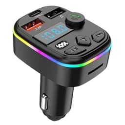 FM Transmitter for Car LED Display Car MP3 Player Wireless FM Transmitter 5.0 USB C Car Charger Multifunctional Car Radio Music
