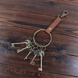 Retro Metal Keychains Circular Rings Cosplay Belts Medieval Clothing Accessories Renaissance Style Keychain Belt for Costumes