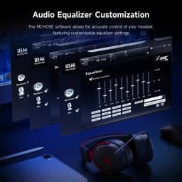 MCHOSE V9 Pro Wireless Gaming Headset 7.1Surround Sound Headphones Noise Canceling Mic Low Latency Lightweight for PS5 PC SWITCH
