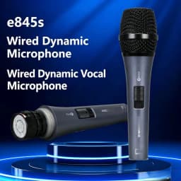 Sennheiser E845S Vocal Dynamic Microphon Wirele Handheld Professional Performanc Power Supply Noise Reduction Microphon