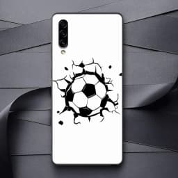 Football Silicone Case For Samsung Galaxy A57 A56 A55 A36 A35 A37 A26 A17 A07 A50 A50s A70 A80 A7 A9 2018 Cover Fire Soccer Ball
