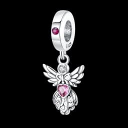 925 Silver DIY Beads Romantic Classical Series Guardian Flower Pendant Fit pand 3mm Original Bracelet For Women Jewelry Gift New